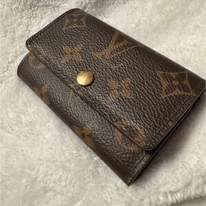 Louis Vuitton Brown and Gold Monogram Wallet